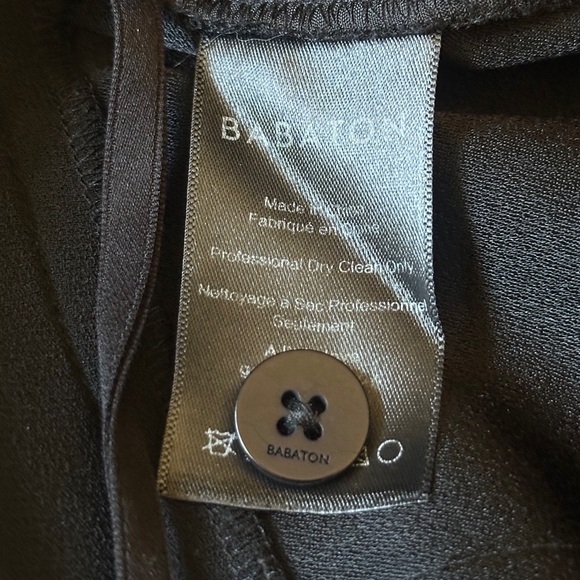 Aritzia Babaton black front tie dress pants size 0 - Picture 13 of 13